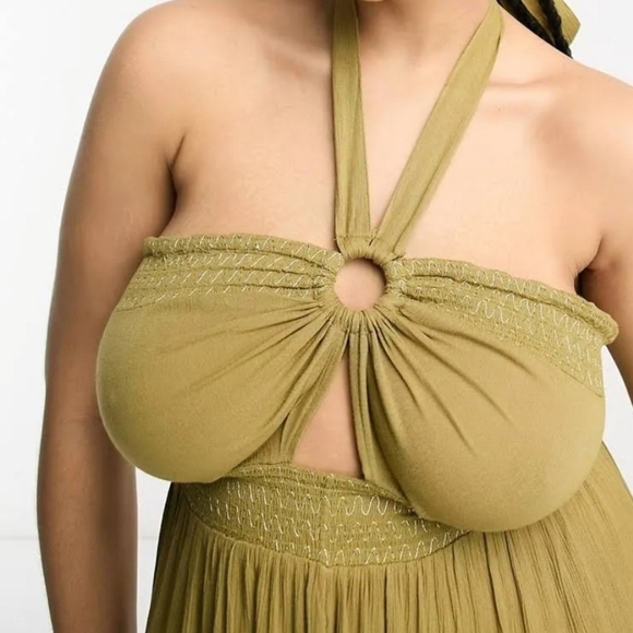 River Island and NWT Bandeu Halterneck Beach Jumpsuit. - Picture 16 of 16